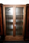 1 x 'Zone' Walnut Display Unit - 2 Door, 2-Drawer - Ex Display Stock – Dimensions: W103 x D40 x H187