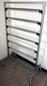1 x Ergo Model 50 Mobile Chrome Coat Hanger Floor Rack - Retail Coat Hanger Storage Rack - With