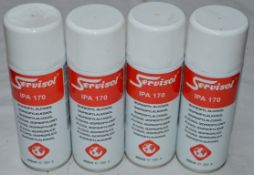 4 x Servisol IPA 170 Isopropyl Alcohol - 400ml - Electrical Cleaning Solvent - New Stock - CL011 -