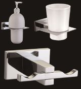1 x Vogue Series 6 Bathroom Accessory Set in Chrome - New Boxed Stock - Includes 3 Piece Set