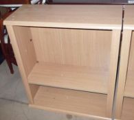2 x Bookcases - Prebuilt - Dimensions: H80 x W80 x D33cm - PD069 / PD070 - CL079 - Location: Leeds