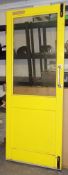 1 x Workshop Door - Pre-owned, Good Condition - 75.5cm x 194cm - Features Bolts Top & Bottom,
