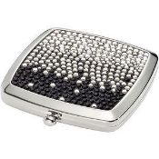 10 x Graduated Princess Compact Mirror - Colour: Black - Ref ICE400113 - CL042 -  New & Boxed -