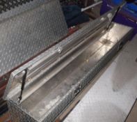1 x Metal Storage Locker - For Pick Up Trucks / Lorries - Dimensions: L165 x H33 x D33cm - Pre-owned