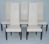 5 x Giorgio Day Dream Side Chairs 1st Grade Leather/ lizard design - Ref: 3377817 - CL087P1 -