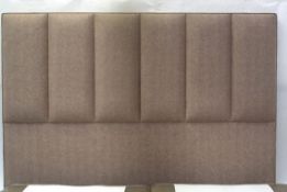 1 x Vispring Ceto Head Board - Brown Heather - Size: 182x h75cm - CL087 - Location: Altrincham WA14