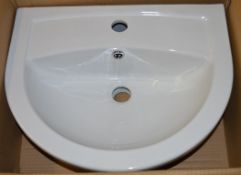 4 x Vogue Bathrooms ZOE Single Tap Hole SEMI RECEESED SINK BASINS - 520mm Width - Brand New Boxed