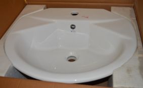 1 x Vogue Bathrooms FORMA Single Tap Hole VANITY SINK BASIN - 550 x 480mm - Product Code VCB403 -
