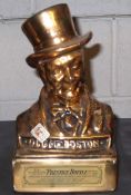 1 x Old Mr. Boston Prestige 4/5 Quart Collectible Liquor Bottle / Figural Decanter (Empty) Made By