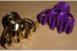 108 x Twin Pack Octopus Claw Hair Clips - Womens Hair Accessories - Excellent Resale Stock -