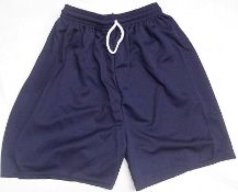 40 x Pairs Of Navy Blue Shorts - British Made - Sizes: 30 - 38 UK - New & Bagged - CL155 - Ref: