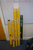 5 x Various Spirit Levels - Ref S402 - CL300 - Location: Swindon, Wiltshire, SN2