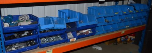 38 x Linbin Tubs With Contents - Assorted Variety of Consumables Included - Please See The