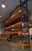 3 x Bays of Warehouse PALLET RACKING - Lot Includes 4 x Uprights, 18 x Crossbeams, 1 x Corner