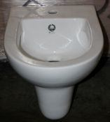 1 x Vogue Bathrooms KAMARA Single Tap Hole ONE PIECE SINK BASIN / PEDESTAL - 600mm Width - Brand New