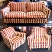 3 x Matching Pieces Of DURESTA'Portman'Furniture - Includes 1 x 3-Seater Sofa With Drop-Down