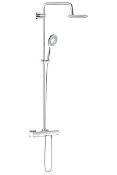 1 x Grohe Rainshower Icon Slide Rail & Handshower Set - Thermostatic Shower System - Chrome Finish -