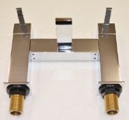 1 x Vogue Series 1 Bath Filler Taps in Chrome - Modern Bath Mixer Tap in Bright Chrome - High