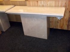 1 x ACTONA Marble Hall Console and Marble Base - Ex Display Stock – Dimensions: W135 x D45 x