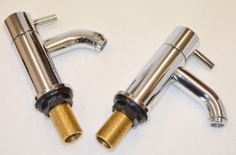 1 x Series 5 BATH TAPS - Vogue Bathrooms Platinum Brassware Collection - Pair of - Contemporary