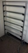 1 x Ergo Model 50 Mobile Chrome Coat Hanger Floor Rack - Retail Coat Hanger Storage Rack - With