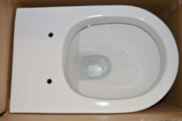 1 x Vogue Zoe Back to Wall Toilet Pan - Seat Not Included - Vogue Bathrooms - High Quality White