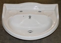 10 x Vogue Bathrooms DAVENPORT Two Tap Hole SINK BASINS - Basins Only - Pedestals Not Included -