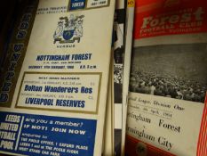 Approximately 350 club football programmes predominantly from the 1950s to 1980s