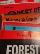 Approximately two hundred club football programmes predominantly dating from 1960s to 1980s