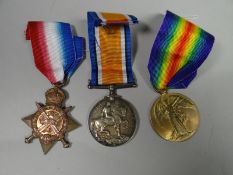 WWI 1914 trio of medals to 1153 Pte. R. Myles, 2/ Sea. Highrs.