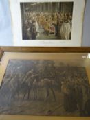 F. MATANIA, print of the 'The Unknown Warrior' being laid to rest, 12 x 17.5 ins (30 x 44 cms)