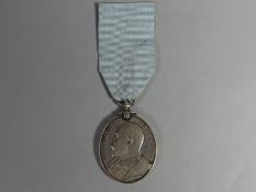 A scarce Militia Long Service and Good Conduct Medal Edward VII to extremely low number 44