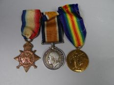 A 1914 Star to 9256 Pte. H.T. Thorne, 2/Welsh R. together a WWI pair of War & Victory Medals to