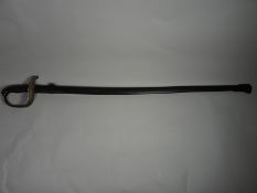 A German-made (C.E.) Austro-Hungarian Imperial sword with foliate-engraved thin basket handle and