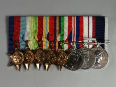 WWII group of eight medals to P.O.CK. H.G. Bligh, H.M.S. Chichester, R.N. 1939-45, Atlantic, Africa,