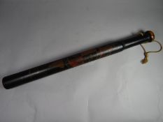 An early Georgian long truncheon with coat of arms and dated 1826