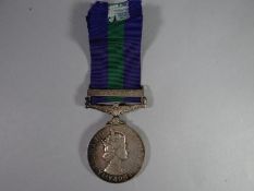 A General Service Medal with Near East clasp to 22959942 Pte. J. Paterson, Argyll & Sutherland