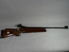 German-made L.G. Mod. Feinwerkbau .177 target air rifle with end sight damaged