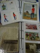 A large quantity of postcards, photographs, original certificates and documents, predominantly