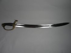 A Victorian Police side arm with blade marked 'J.J. Wolff Southampton'