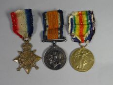 A group of WWI medals consisting of 1914-15 Star, WWI War & Victory to 13364 Sjt. W.T. Appleby, R.