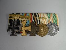 A group of five Imperial German bar-mounted medals