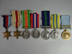 A WWII/Malaya/Korea group of seven medals to W.O. Cl.1. J.G. Fairclough, R.A.O.C. consisting of