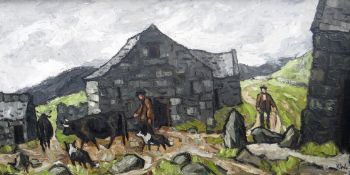 By Direction of a North Wales Educational Establishment - SIR KYFFIN WILLIAMS RA oil on canvas - a