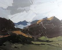 SIR KYFFIN WILLIAMS RA coloured limited edition (92/250) print - Snowdon, signed in full, 21 x 23