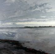 DAVID GROSVENOR oil on canvas - expansive coastal scene, signed and entitled verso 'Golygfa Dros Y