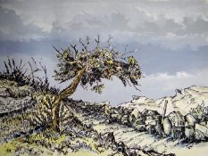 GOMER LEWIS a portfolio of approximately 40 loose works on paper - including still life and