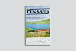 A large coloured Ffestiniog Railway poster - 'By Narrow Gauge Train Through the Mountains of