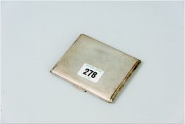 A lady's silver cigarette case, 5 ozs gross, Birmingham 1946