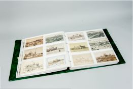 An album containing an impressive collection of approximately four hundred postcards relating to